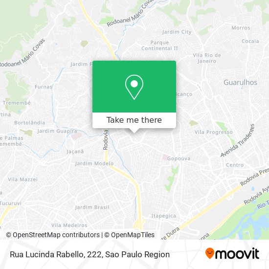 Mapa Rua Lucinda Rabello, 222