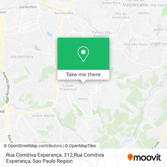 Rua Comitiva Esperança, 312,Rua Comitiva Esperança map