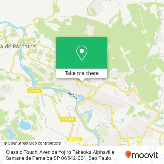Mapa Classic Touch, Avenida Yojiro Takaoka Alphaville Santana de Parnaíba-SP 06542-001
