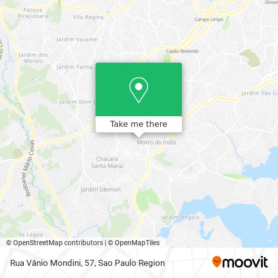 Mapa Rua Vânio Mondini, 57
