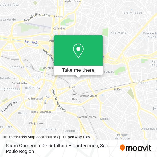 Scam Comercio De Retalhos E Confeccoes map
