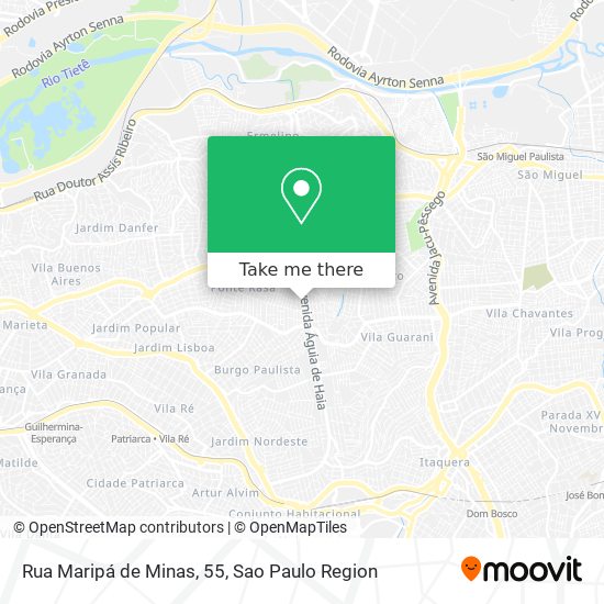 Rua Maripá de Minas, 55 map