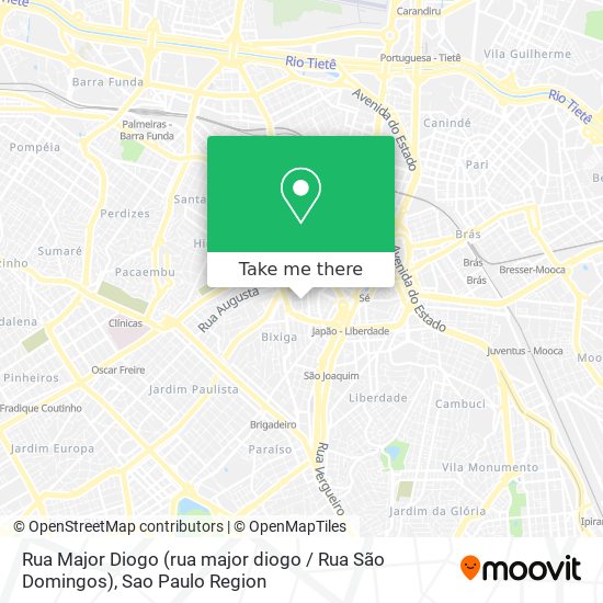 Rua Major Diogo (rua major diogo / Rua São Domingos) map