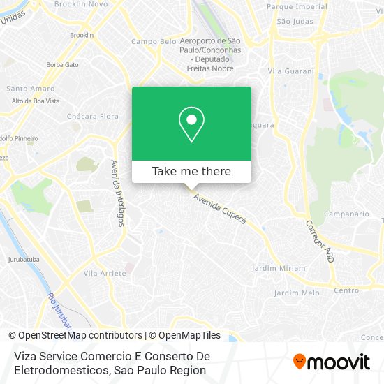 Viza Service Comercio E Conserto De Eletrodomesticos map