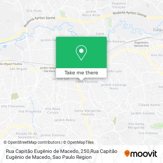 Rua Capitão Eugênio de Macedo, 250,Rua Capitão Eugênio de Macedo map