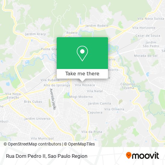 Rua Dom Pedro II map