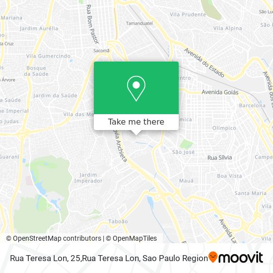 Mapa Rua Teresa Lon, 25,Rua Teresa Lon