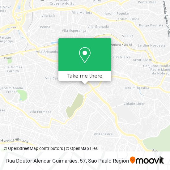 Mapa Rua Doutor Alencar Guimarães, 57