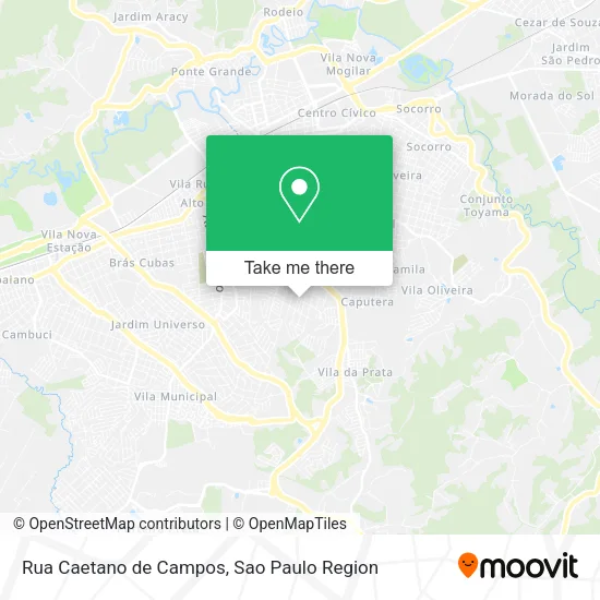 Rua Caetano de Campos map