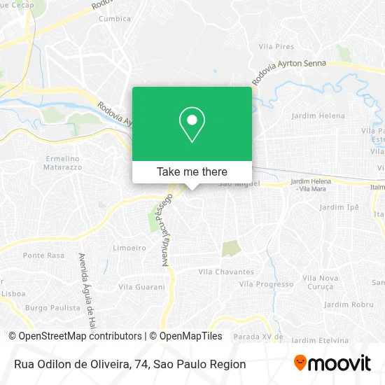 Rua Odilon de Oliveira, 74 map
