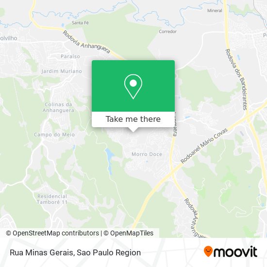 Rua Minas Gerais map