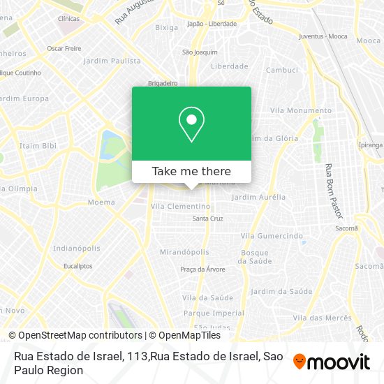Mapa Rua Estado de Israel, 113,Rua Estado de Israel