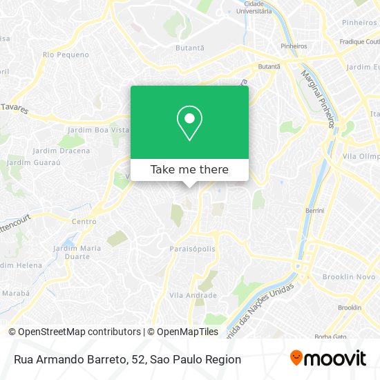 Mapa Rua Armando Barreto, 52