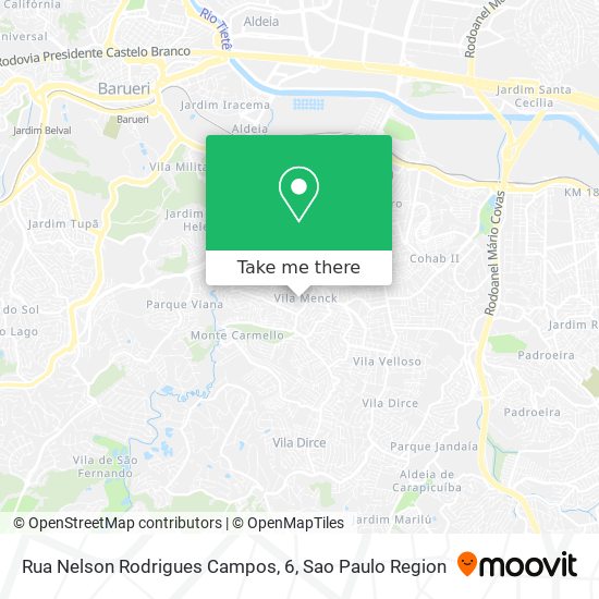 Mapa Rua Nelson Rodrigues Campos, 6