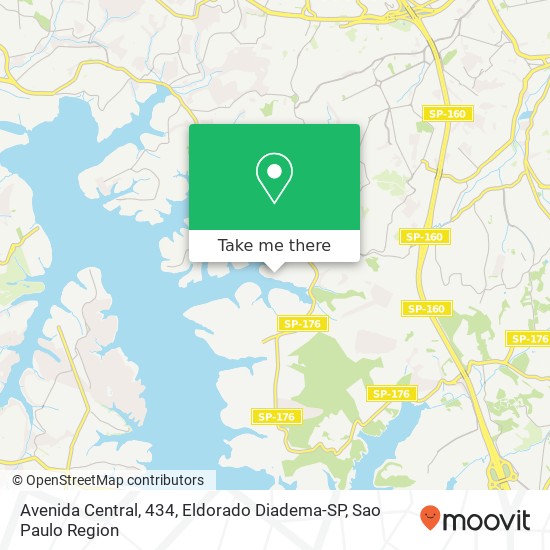 Avenida Central, 434, Eldorado Diadema-SP map