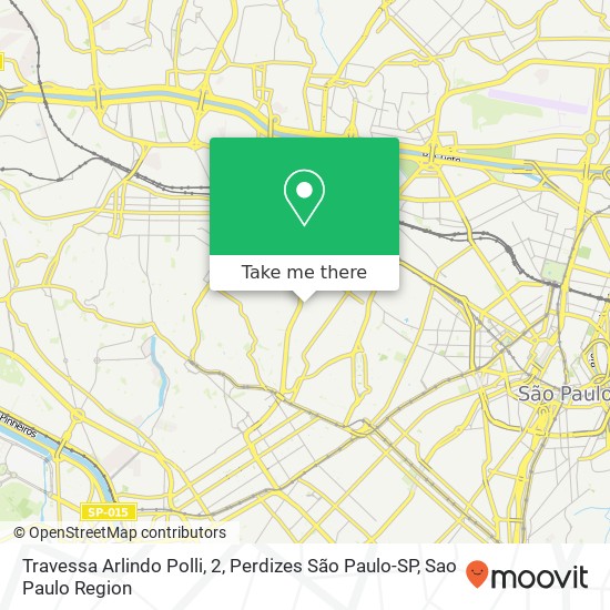 Travessa Arlindo Polli, 2, Perdizes São Paulo-SP map