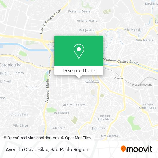 Avenida Olavo Bilac map