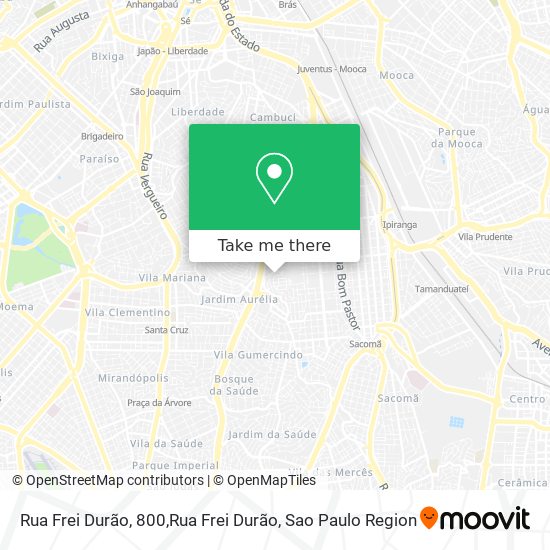 Rua Frei Durão, 800,Rua Frei Durão map