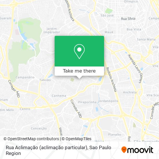 Rua Aclimação (aclimação particular) map