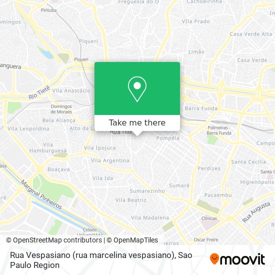 Rua Vespasiano (rua marcelina vespasiano) map