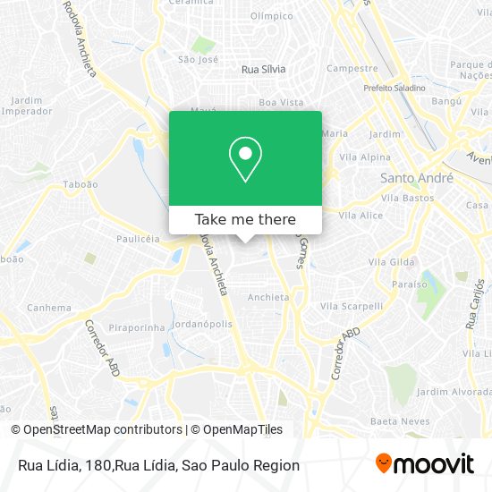 Mapa Rua Lídia, 180,Rua Lídia