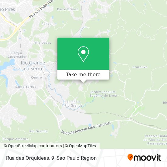 Rua das Orquídeas, 9 map