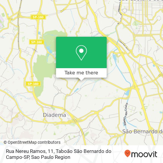 Rua Nereu Ramos, 11, Taboão São Bernardo do Campo-SP map