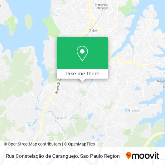 Mapa Rua Constelação de Caranguejo