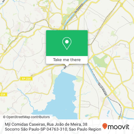 Mjl Comidas Caseiras, Rua João de Meira, 38 Socorro São Paulo-SP 04763-310 map