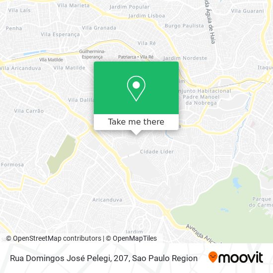 Mapa Rua Domingos José Pelegi, 207