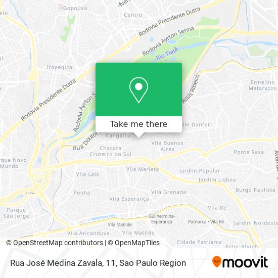 Rua José Medina Zavala, 11 map