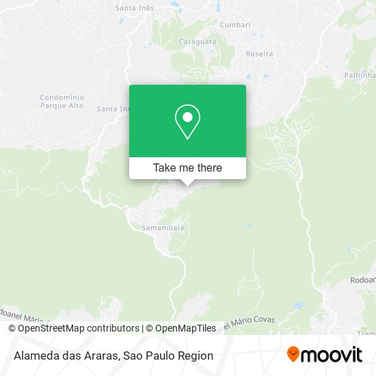 Alameda das Araras, Mairiporã-SP map