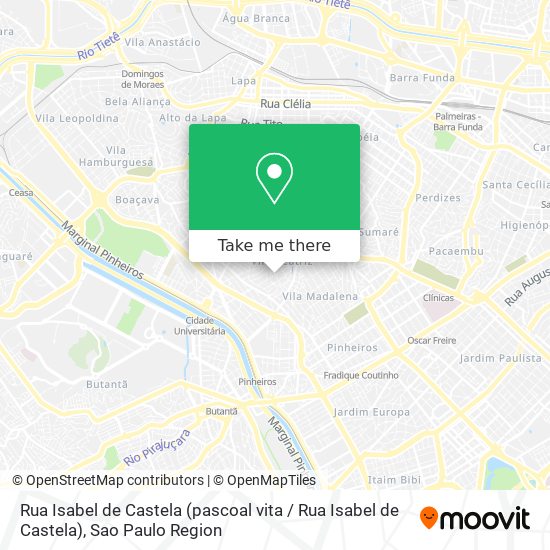 Mapa Rua Isabel de Castela (pascoal vita / Rua Isabel de Castela)