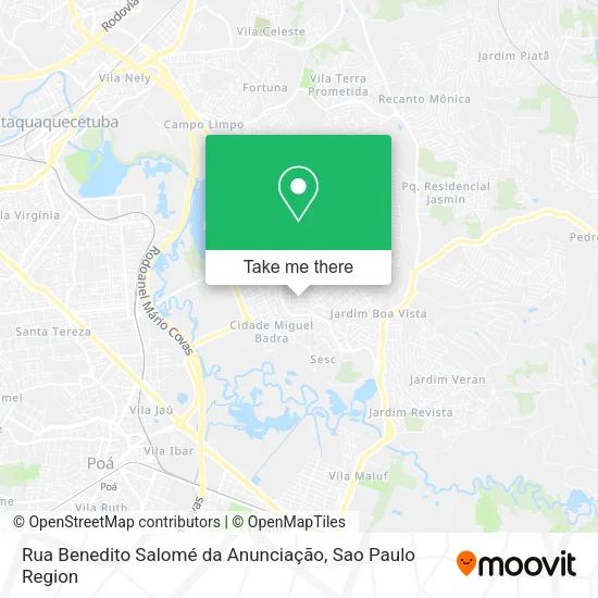 Rua Benedito Salomé da Anunciação map