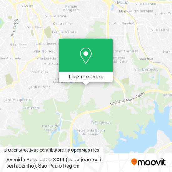 Avenida Papa João XXIII (papa joão xxiii sertãozinho) map