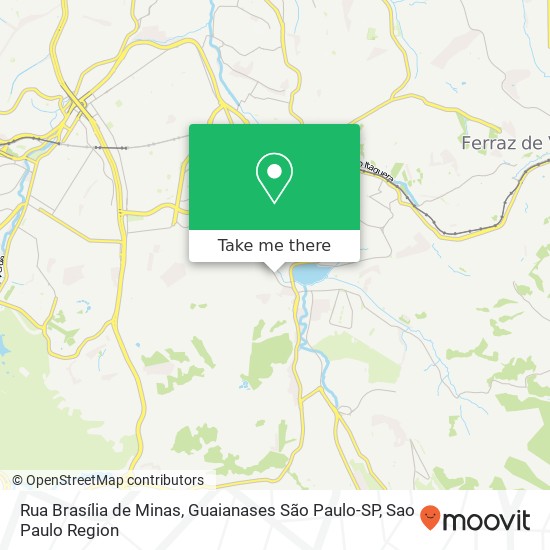 Rua Brasília de Minas, Guaianases São Paulo-SP map