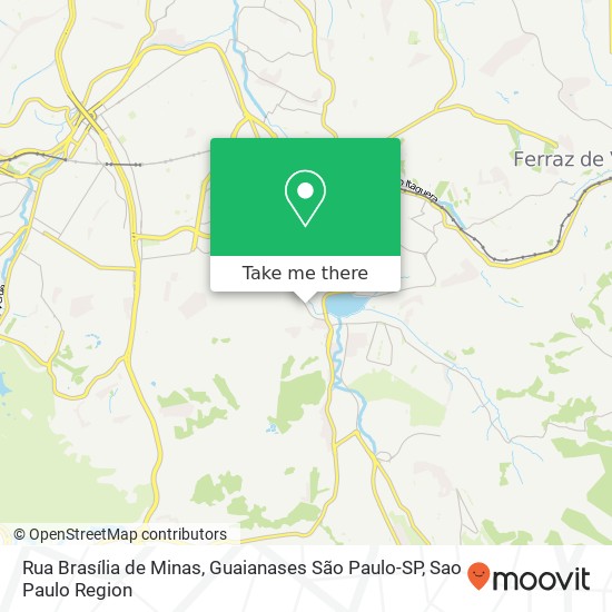 Mapa Rua Brasília de Minas, Guaianases São Paulo-SP