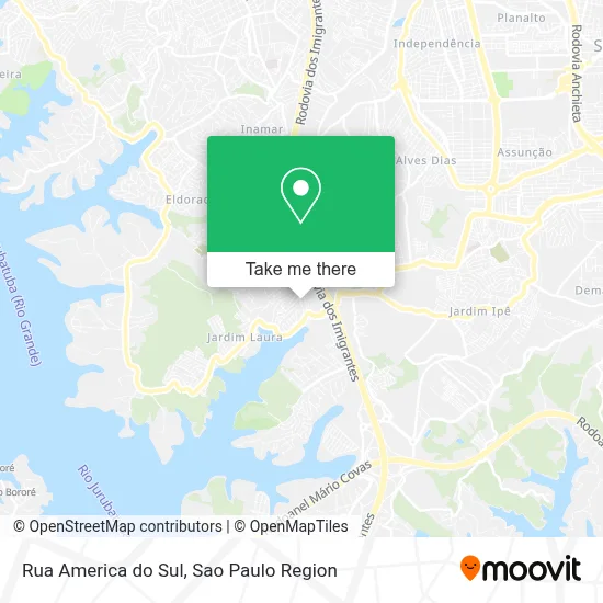 Rua America do Sul map
