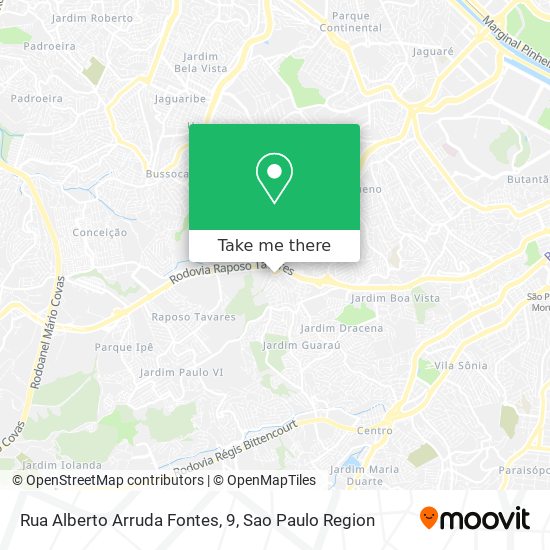 Mapa Rua Alberto Arruda Fontes, 9