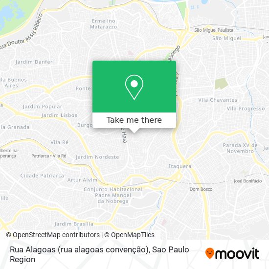 Mapa Rua Alagoas (rua alagoas convenção)