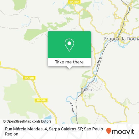 Mapa Rua Márcia Mendes, 4, Serpa Caieiras-SP