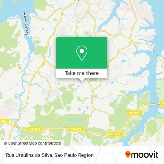 Mapa Rua Ursulina da Silva