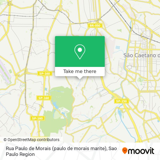 Mapa Rua Paulo de Morais (paulo de morais marite)