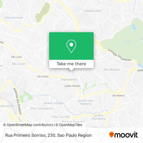 Rua Primeiro Sorriso, 230 map
