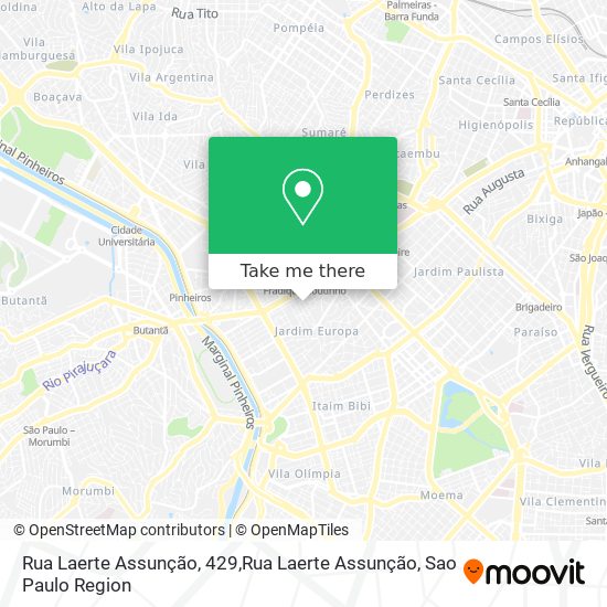 Rua Laerte Assunção, 429,Rua Laerte Assunção map