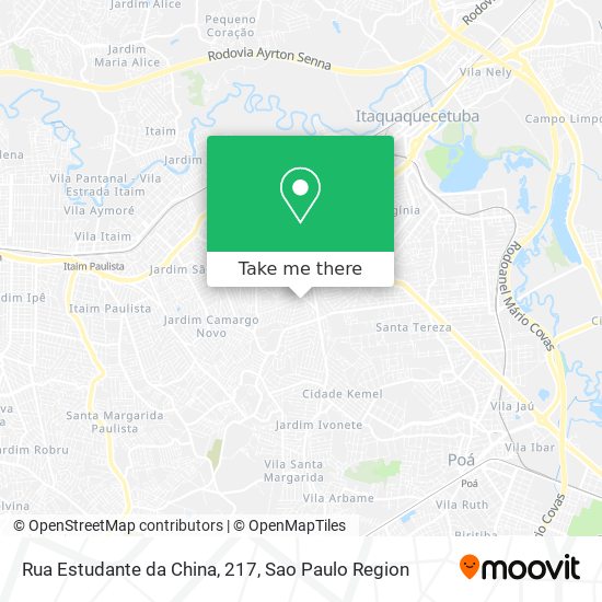 Rua Estudante da China, 217 map