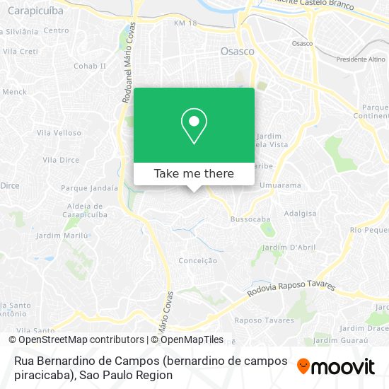 Rua Bernardino de Campos (bernardino de campos piracicaba) map