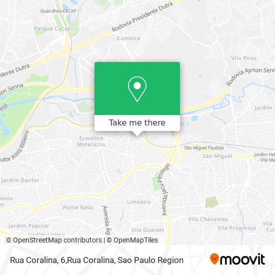 Rua Coralina, 6,Rua Coralina map