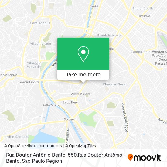 Mapa Rua Doutor Antônio Bento, 550,Rua Doutor Antônio Bento