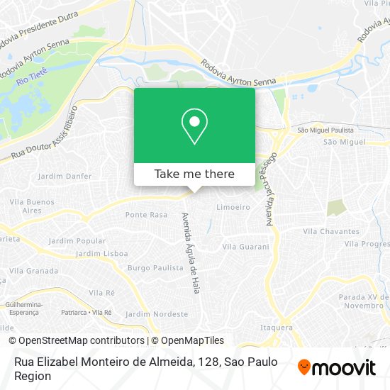 Rua Elizabel Monteiro de Almeida, 128 map